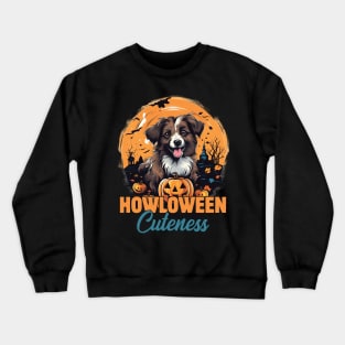 Pawsitively Spooktacular Howl-o-ween Dog Costume Crewneck Sweatshirt